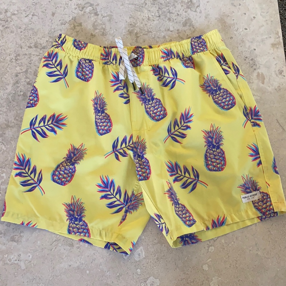 Public access men’s swim shorts